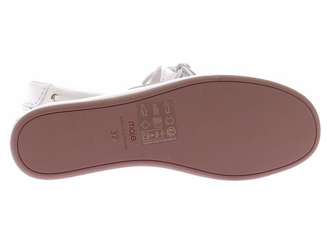 Maje Mocasines de cuero blanco - vista 5