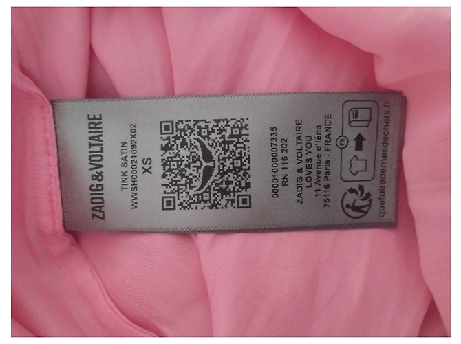 Zadig & Voltaire Tink Satin rosa Bluse Pink - Ansicht 8