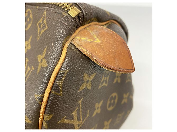 Borsa Louis Vuitton Boston Monogram Keepall 45 Marrone - vista 7