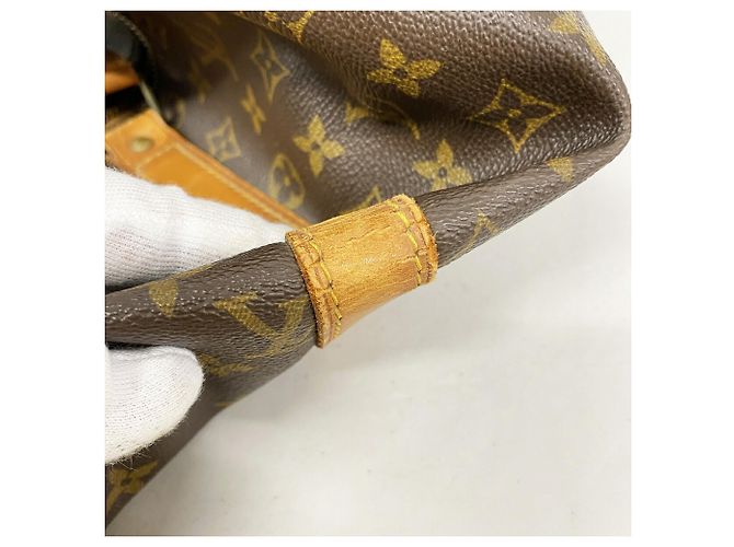 Borsa Louis Vuitton Boston Monogram Keepall 45 Marrone - vista 9