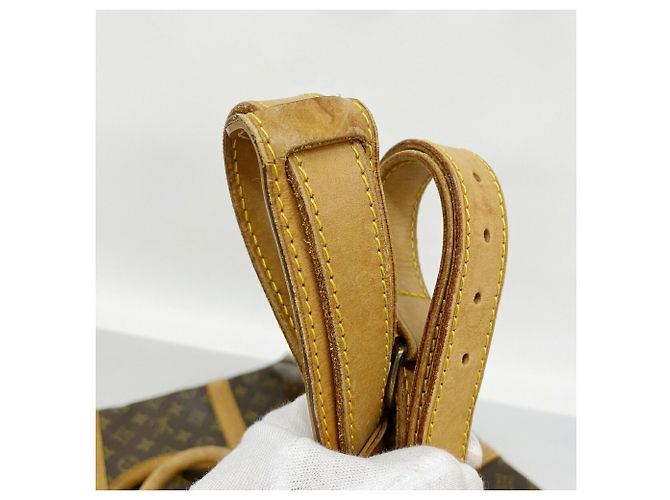 mala Louis Vuitton Boston Monogram Keepall Bandoulière 60 Marrom - vue 10