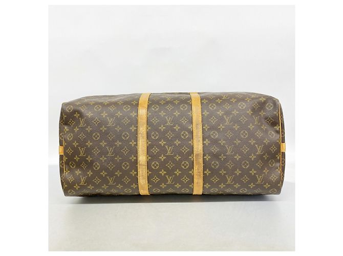 mala Louis Vuitton Boston Monogram Keepall Bandoulière 60 Marrom - vista 3