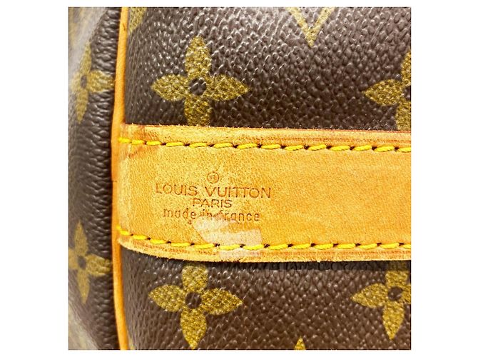 mala Louis Vuitton Boston Monogram Keepall Bandoulière 60 Marrom - vista 5