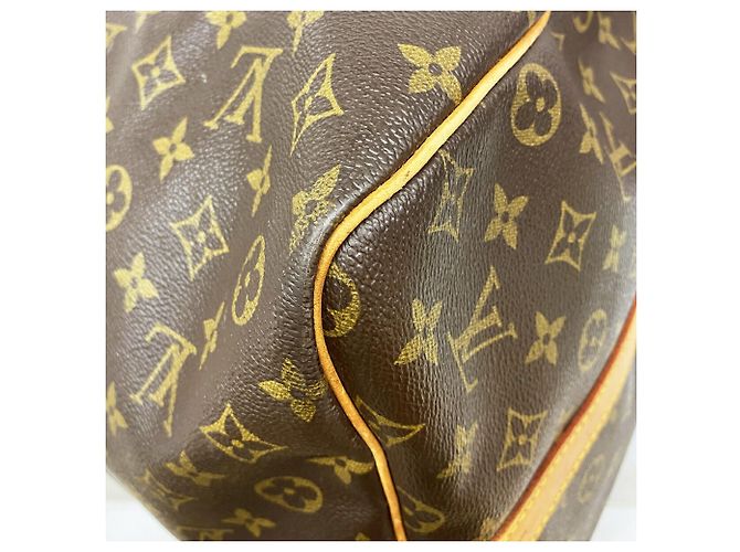 mala Louis Vuitton Boston Monogram Keepall Bandoulière 60 Marrom - vue 7