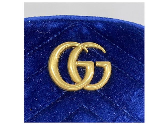 Marsupio Gucci in camoscio blu - vista 10