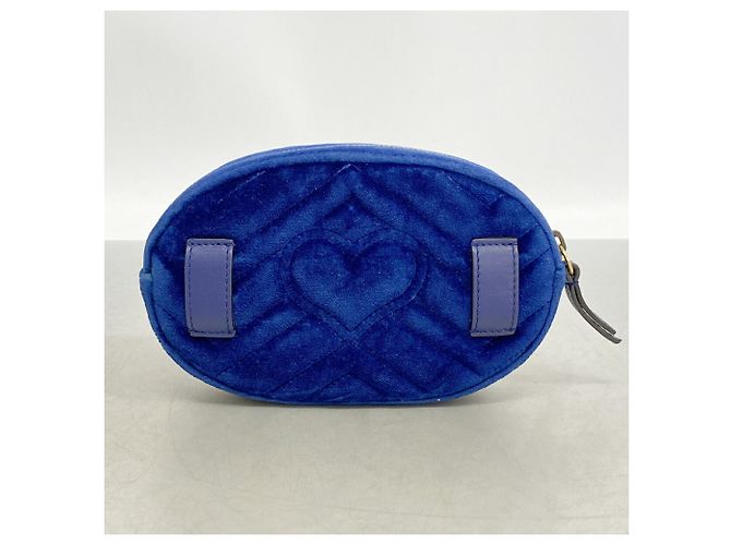 Marsupio Gucci in camoscio blu - vista 11