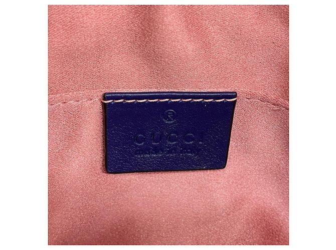 Marsupio Gucci in camoscio blu - vista 5