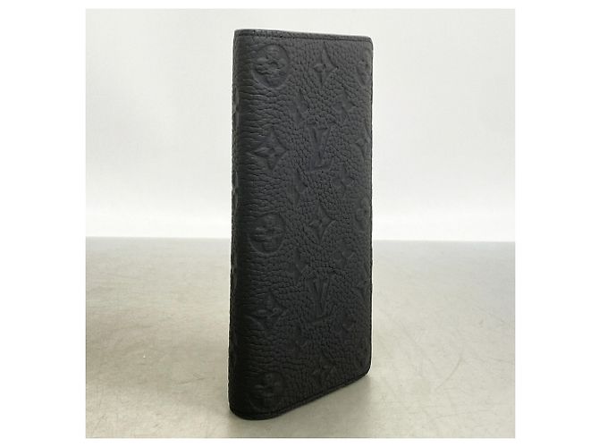 Louis Vuitton Monogram Taurillon Portefeuille Brazza Long Wallet Nero - vista 2