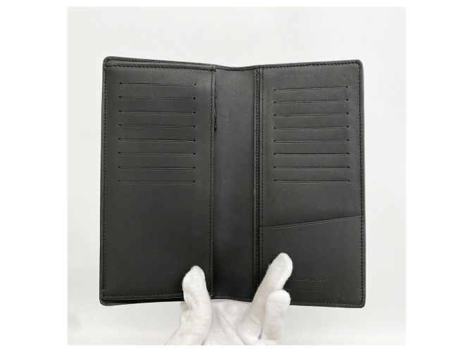 Louis Vuitton Monogram Taurillon Portefeuille Brazza Long Wallet Nero - vista 3
