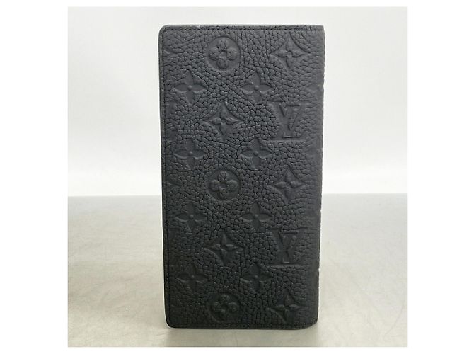 Louis Vuitton Monogram Taurillon Portefeuille Brazza Long Wallet Nero - vista 5
