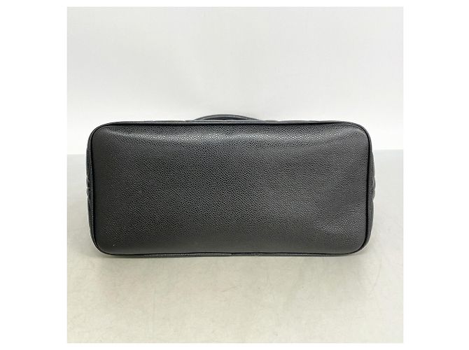 Timeless Borsa Tote Chanel in vitello grana nera Nero - vista 3