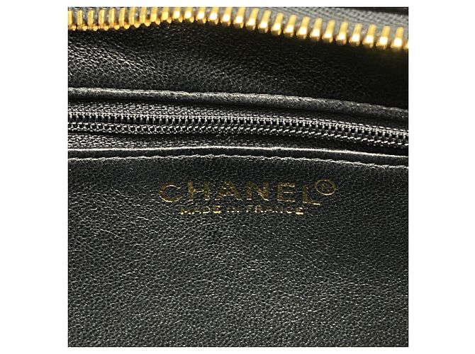 Timeless Borsa Tote Chanel in vitello grana nera Nero - vista 5