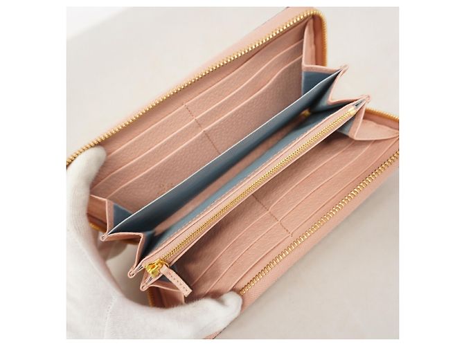 Cartera larga Gucci Ophidia de denim Rosa Azul - vista 3
