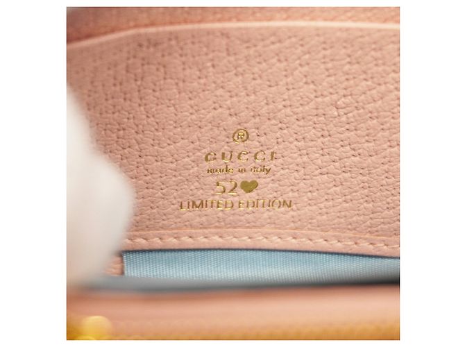 Cartera larga Gucci Ophidia de denim Rosa Azul - vista 4