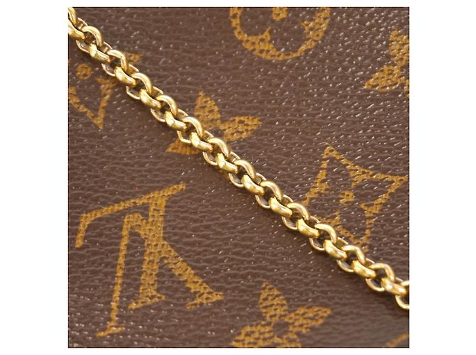 Borsa a pochette Louis Vuitton Monogram Pallas Marrone - vista 11