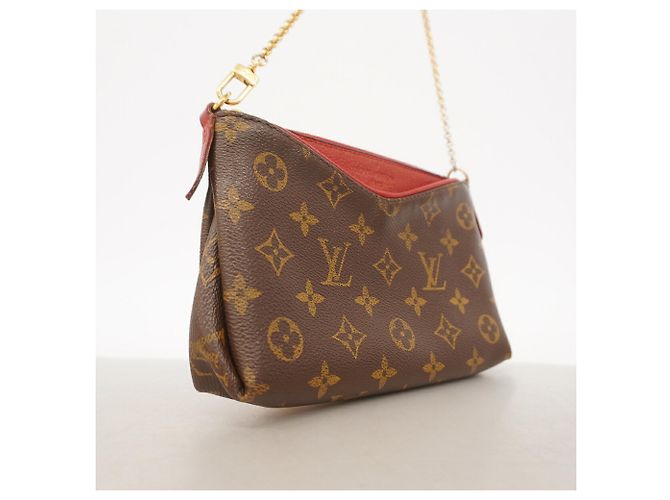 Borsa a pochette Louis Vuitton Monogram Pallas Marrone - vista 2