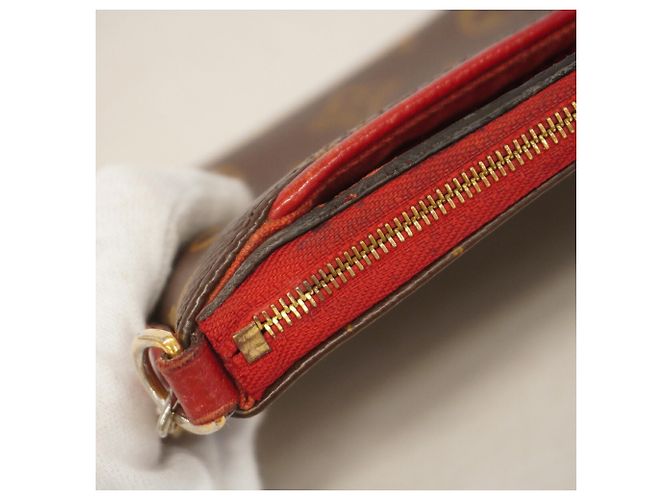 Borsa a pochette Louis Vuitton Monogram Pallas Marrone - vista 9