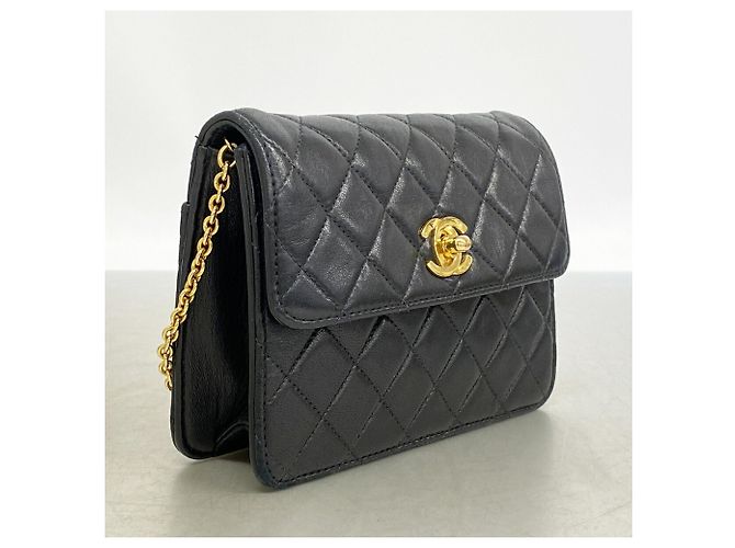 Timeless Borsa a spalla Chanel Mini Matelassé con catena Nero - vista 2