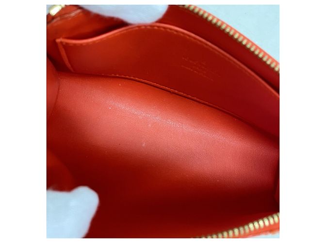 Borsa/Pouch Louis Vuitton Vernis Troustic M93648 Arancione - vista 4