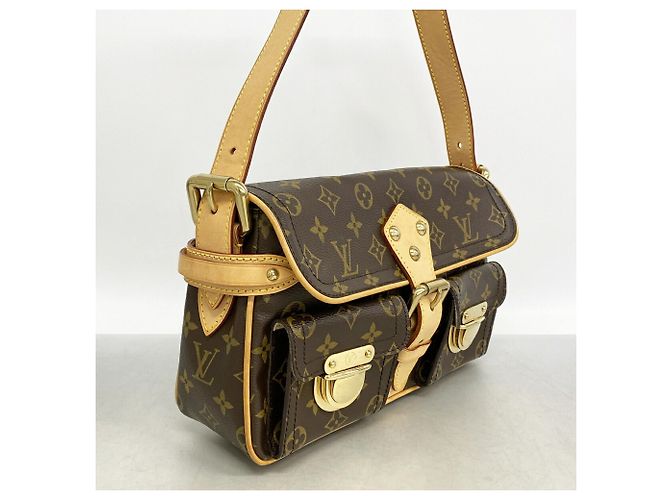 Borsa a tracolla Louis Vuitton Monogram Hudson PM Marrone - vista 2