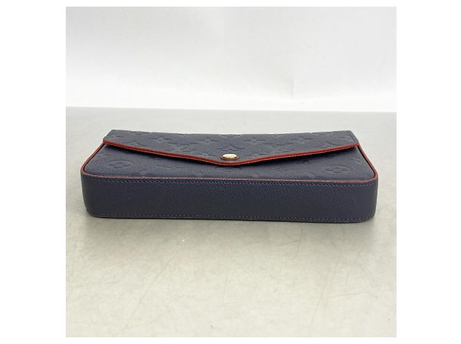 Louis Vuitton Monogram Empreinte Pochette Felicie Rosso - vista 3