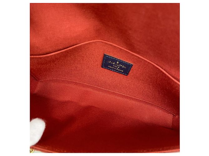 Louis Vuitton Monogram Empreinte Pochette Felicie Rosso - vista 4