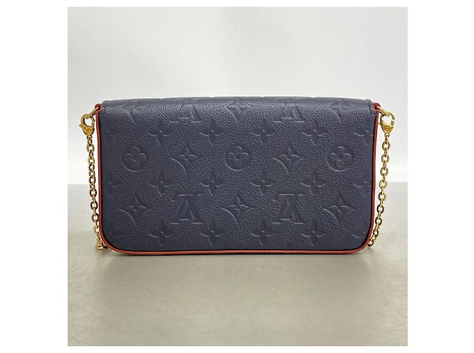 Louis Vuitton Monogram Empreinte Pochette Felicie Rosso - vista 8