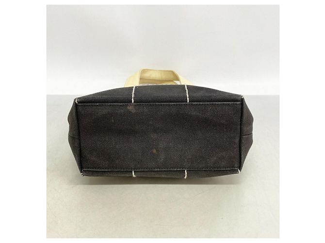 Borsa Tote Chanel in tela nera Nero - vista 3