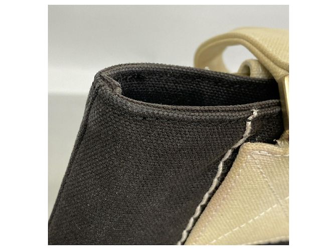 Borsa Tote Chanel in tela nera Nero - vista 7