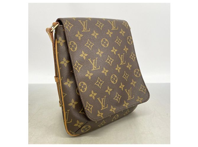 Borsa a tracolla Louis Vuitton Monogram Musette Salsa Marrone - vista 2