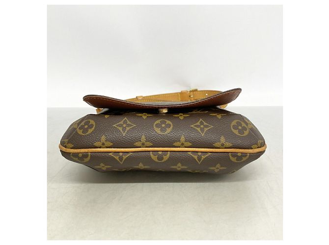 Borsa a tracolla Louis Vuitton Monogram Musette Salsa Marrone - vista 3