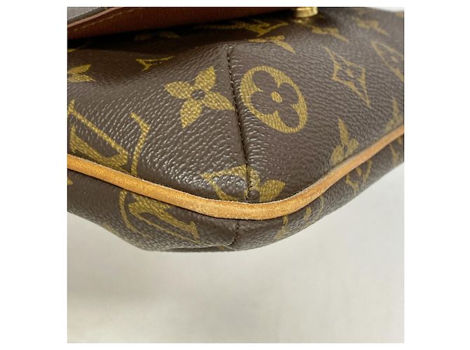 Borsa a tracolla Louis Vuitton Monogram Musette Salsa Marrone - vista 6
