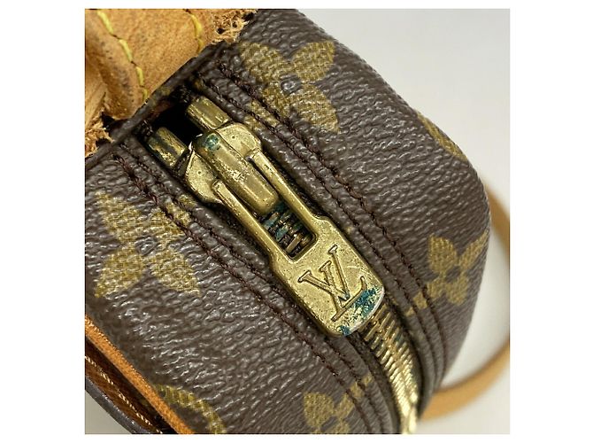 Bolso de hombro Louis Vuitton Monogram Jeune Fille PM Castaño - vista 7