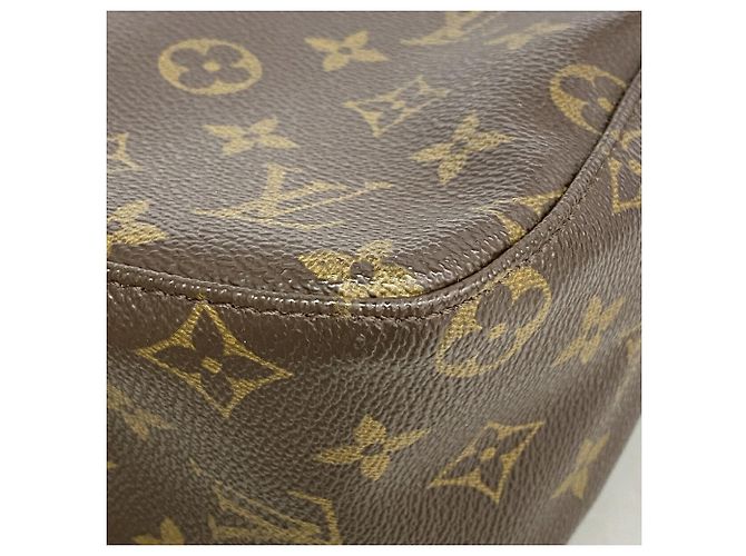 Borsa a tracolla Louis Vuitton Monogram Looping MM Marrone - vista 10