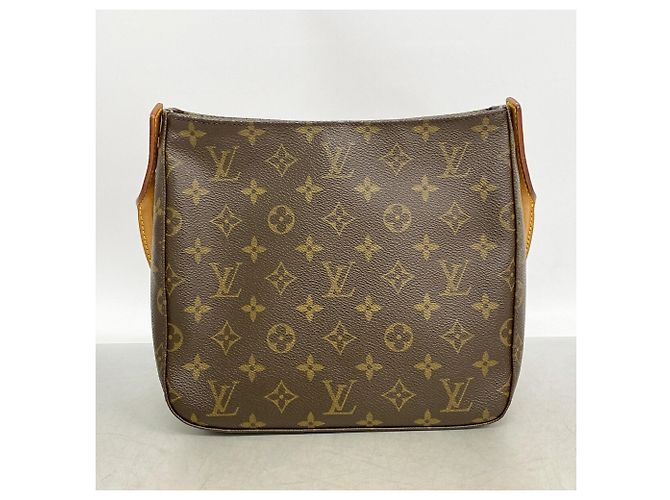 Borsa a tracolla Louis Vuitton Monogram Looping MM Marrone - vista 11