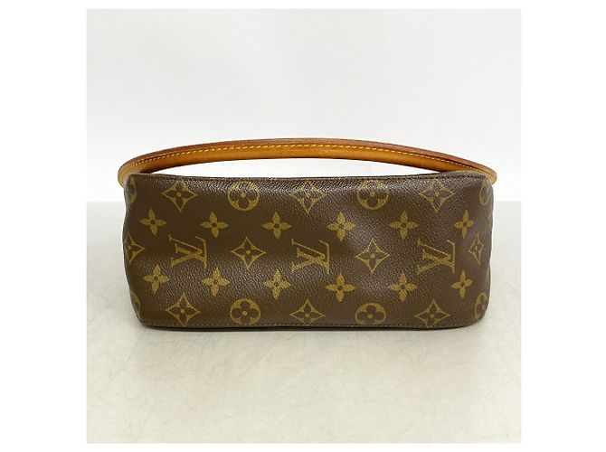 Borsa a tracolla Louis Vuitton Monogram Looping MM Marrone - vista 3