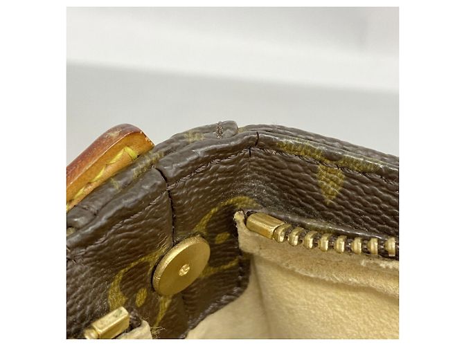 Borsa a tracolla Louis Vuitton Monogram Looping MM Marrone - vista 7