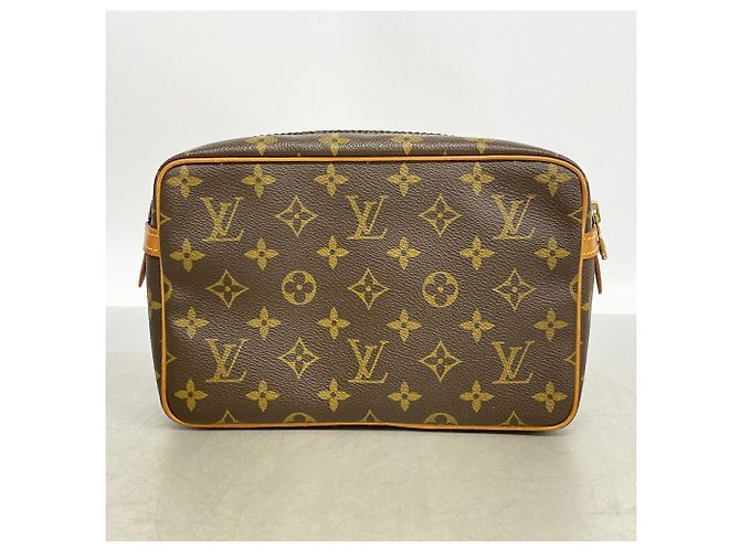 Borsa a pochette Louis Vuitton Monogram Compiegne 23 Marrone - vista 9