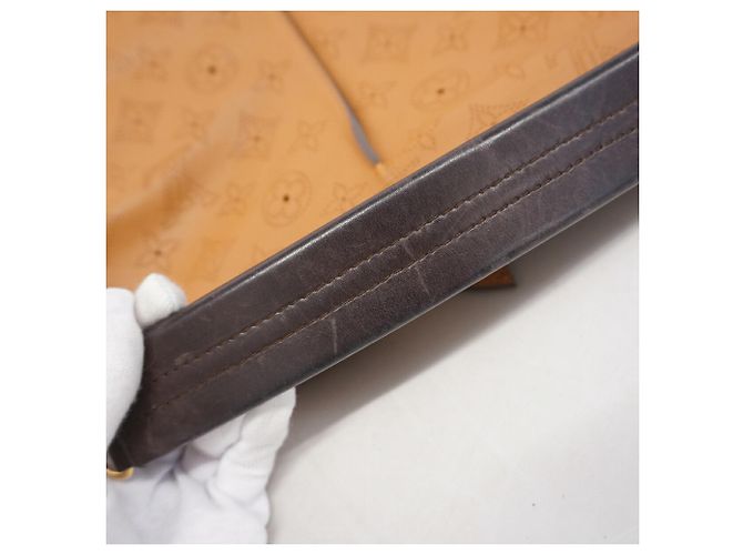 Borsa Louis Vuitton Mahina Selene PM Caramello - vista 8