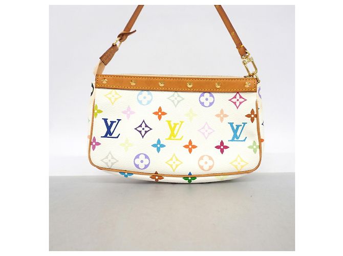 Louis Vuitton Monogram Multicolor Pochette Accessoires Weiß - Ansicht 9