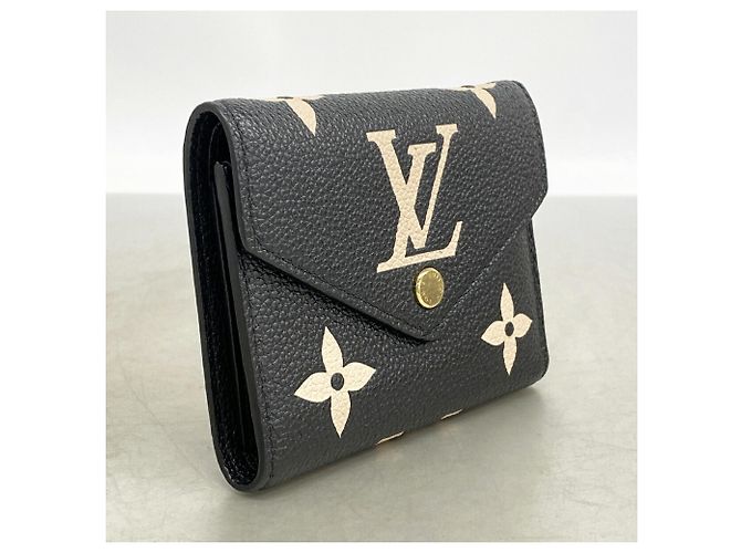 Cartera Tri-fold Louis Vuitton Negro Crudo - vista 2