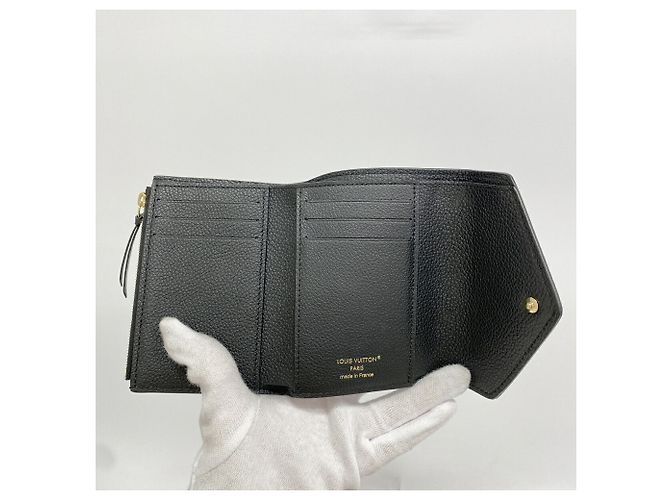 Cartera Tri-fold Louis Vuitton Negro Crudo - vista 3