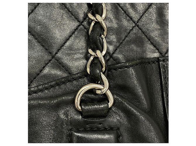 Bolso Tote Chanel de piel de cordero negra Negro - vista 14