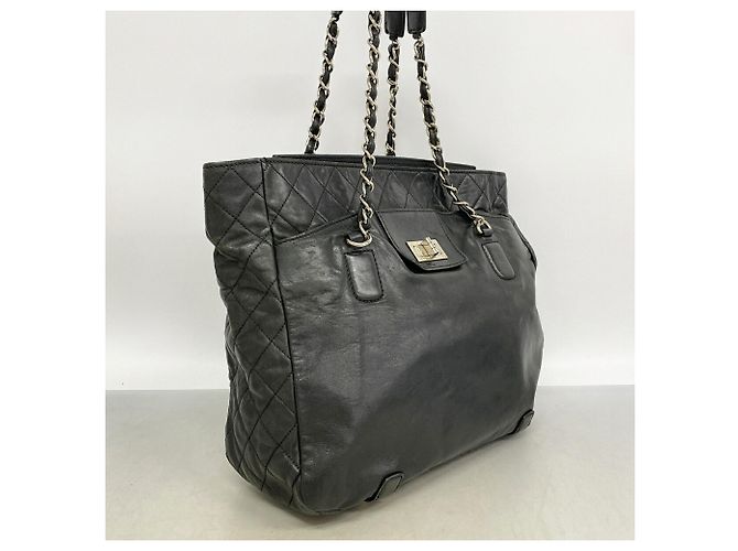 Bolso Tote Chanel de piel de cordero negra Negro - vista 2