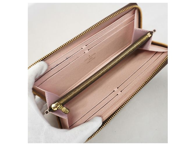 Louis Vuitton Monogram Portefeuille Clemence Long Wallet Rosa - vista 3