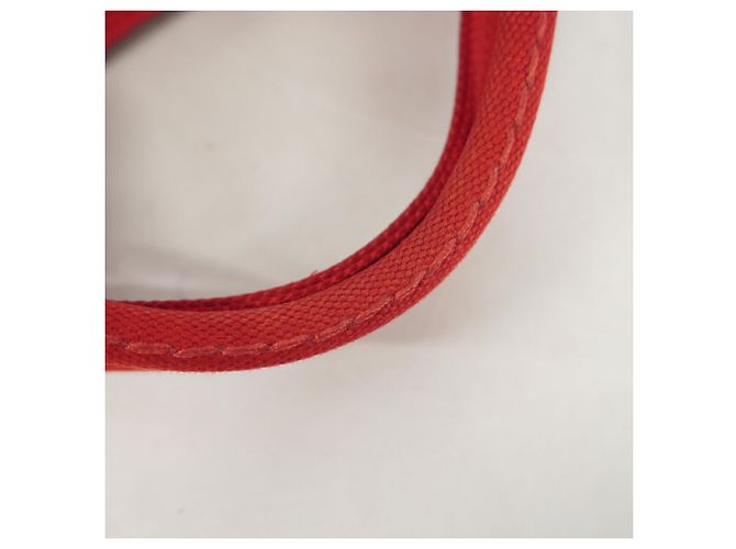 Borsa Tote Prada Canapa Canvas Rosso - vista 8