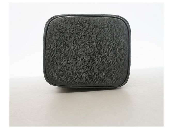 Borsa Vanity Chanel in pelle di vitello martellata nera Nero - vista 3