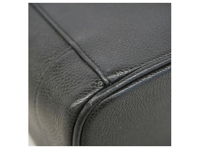 Borsa Vanity Chanel in pelle di vitello martellata nera Nero - vista 6