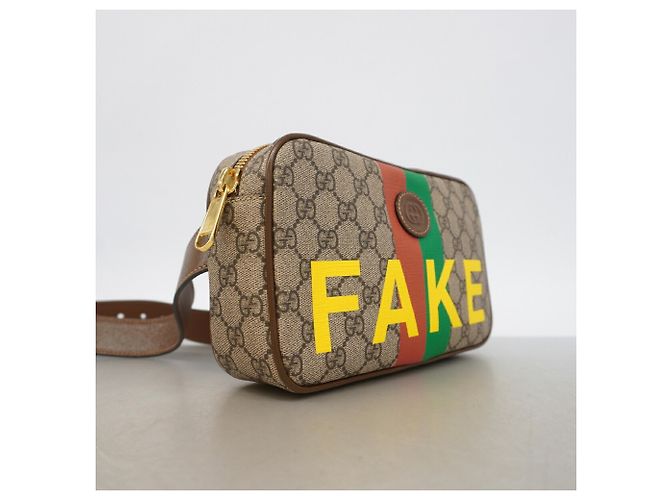 Borsa a tracolla Gucci GG Supreme Marrone - vista 2