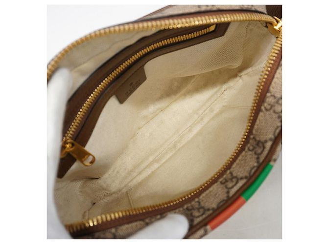 Borsa a tracolla Gucci GG Supreme Marrone - vista 4